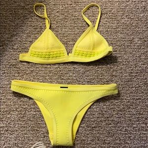 TRIANGL Bikini Yellow Crochet cheeky Bottoms